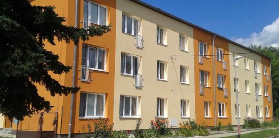 Zateplení fasády bytového domu Šternberk